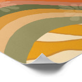 Hello Sunshine - Retro Flower Girl Poster (Hoek)