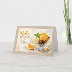 Hello Sunshine Sinaasijs Ijs Sundae Kaart