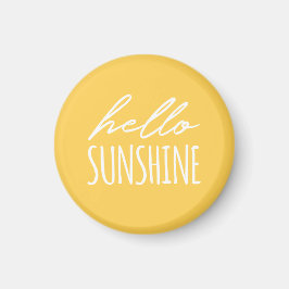 Hello Sunshine Sunny Yellow Magnet