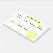 HELLO SUNSHINE - WEEK PLANNER POST-IT® NOTES (Schuin)