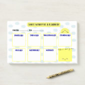 HELLO SUNSHINE - WEEK PLANNER POST-IT® NOTES (Op bureau)