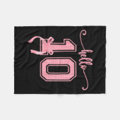 Hello Ten Double Digits Cute Coquette Bow 10th Bir Fleece Deken (Voorkant (Horizontaal))