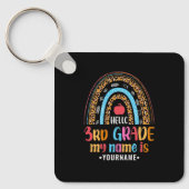 Hello Third Grade My Name is..Back to School Gift Sleutelhanger (Voorkant)