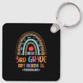 Hello Third Grade My Name is..Back to School Gift Sleutelhanger (Achterkant)