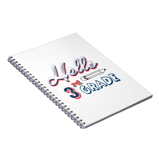 Hello third grade notitieboek (Rechterzijde)