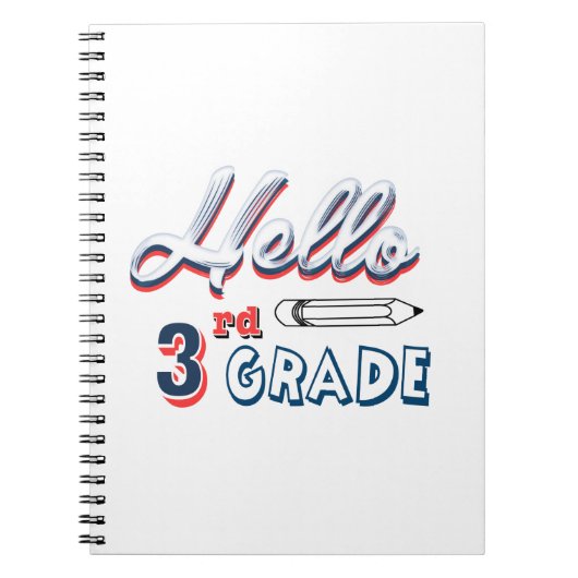 Hello third grade notitieboek (Voorkant)