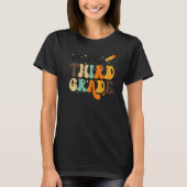 HELLO THIRD GRADE TEACHER KIDS BACK TO SCHOOL RETR T-SHIRT (Voorkant)