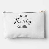 Hello thirty birthday name simple minimal elegant etui (Achterkant)