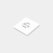 Hello thirty birthday name simple minimal elegant  post-it® notes (Schuin)