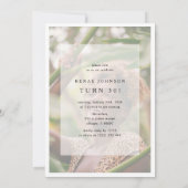 Hello THIRTY' Modern Photo Collage 30th Birthday Kaart (Achterkant)