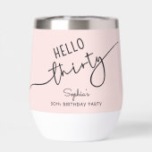 Hello Thirty Modern Script 30th Birthday (Achterkant)