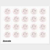 Hello Thirty Modern Script Simple 30th Birthday Ronde Sticker (Vel)