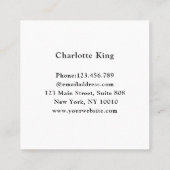 "Hello!" Visitenkarte Vierkante Visitekaartje (Achterkant)