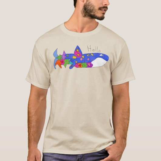 "Hello Whale" T-shirt (Voorkant)