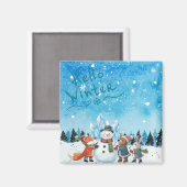 Hello Winter Magnet (Voorkant / Achterkant)