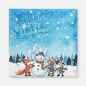 Hello Winter Magnet (Voorkant)