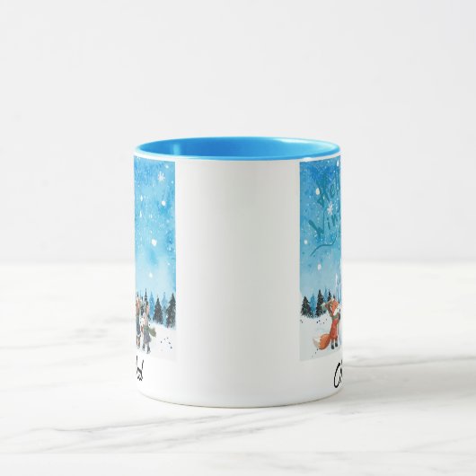 Hello Winter Personalized Mug Mok (Midden)