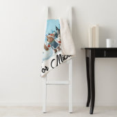 Hello Winter Personalized Sherpa Blanket Deken (In situ)