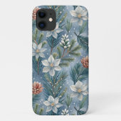 Hello Winter Pines & Flowers Case-Mate iPhone Case (Achterkant)