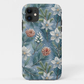 Hello Winter Pines & Flowers Case-Mate iPhone Case (Achterkant)
