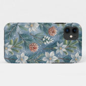 Hello Winter Pines & Flowers Case-Mate iPhone Case (Achterkant (horizontaal))