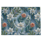 Hello Winter Pines & Flowers Groot Cadeauzakje (Voorkant)
