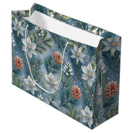 Hello Winter Pines & Flowers Groot Cadeauzakje