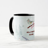 Hello Winter Season Mug – Cozy Hot Cocoa & Snow  Mok (Voorkant links)
