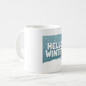 Hello Winter Snowman Mug Koffiemok (Voorkant links)