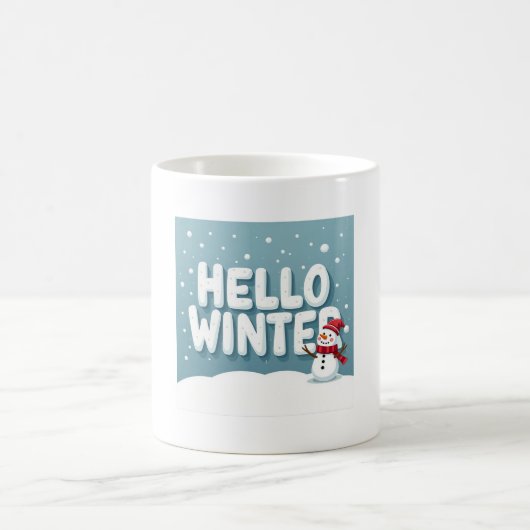 Hello Winter Snowman Mug Koffiemok (Center)
