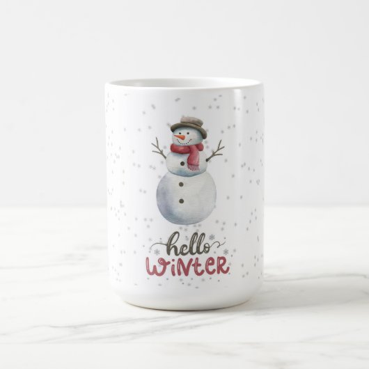"Hello Winter" Snowman mug Koffiemok (Center)
