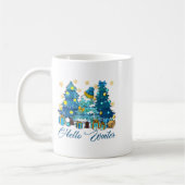 Hello Winter Sweet Cozy Coffee Lovers Snowman Chri Koffiemok (Links)