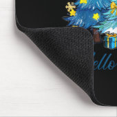 Hello Winter Sweet Cozy Coffee Lovers Snowman Chri Muismat (Hoek)