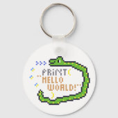 hello word en python! sleutelhanger (Voorkant)
