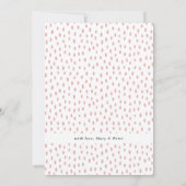 hello world | Roze Stippen Baby Foto Geboorteaanko Aankondiging (Achterkant)