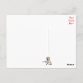 Hello Yellow Labrador Retriever Post Card Briefkaart (Achterkant)