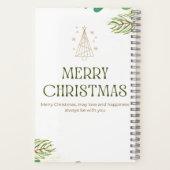 HelloDecember MerryChristmas Tree'sSpiral Notitieb Notitieboek (Achterkant)