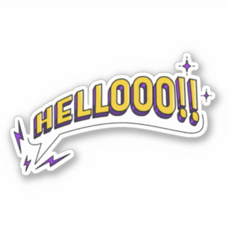 HELLOOO! Sticker