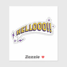 HELLOOO! Sticker
