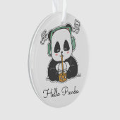 #HelloPandaAcrylOrnament Ornament (voorkant)