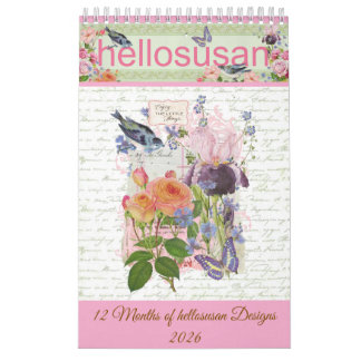 hellosusan Design 12 Maand Kalender 2026