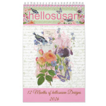 hellosusan Design 12 Maand Kalender 2026