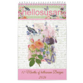 hellosusan Design 12 Maand Kalender 2026 (Hoes)