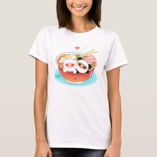 HelloTrilly houdt van Ramen T-shirt (Voorkant)