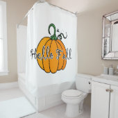 Hellow Pumpkin Herfst Pumpkin Hallo Herfst Douchegordijn (In situ)