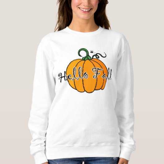 Hellow Pumpkin Herfst Pumpkin Hallo Herfst Trui (Voorkant)