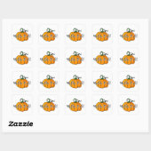 Hellow Pumpkin Herfst Pumpkin Hallo Herfst Vierkante Sticker (Vel)