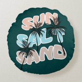 Hellow Summer Graphic Rond Kussen