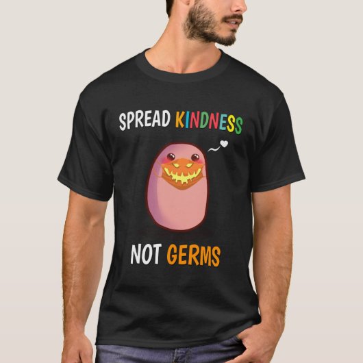 Helloween aardappel met een masker verspreid vrien t-shirt (Voorkant)