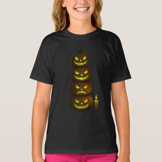 Helloween-minimalist Jack O'Lantern Unisex T-shirt (Voorkant)